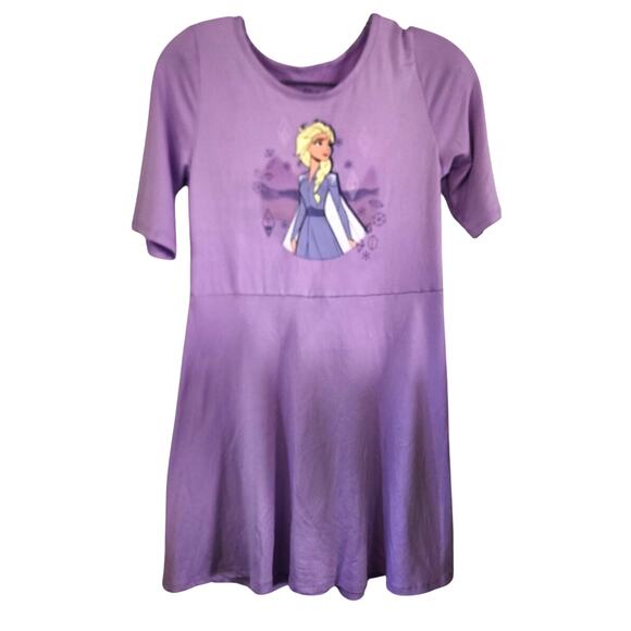 DISNEY Frozen II Purple Elsa Dress Size 10-12 - Picture 1 of 4